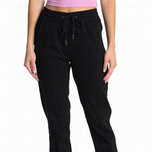 𝅺RDI Bnwot Waffle Joggers New Stretch Drawstring Black Pants
